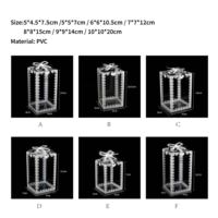 Boîte à bonbons transparente en PVC PET imprimé de qualité alimentaire pour enfants, cadeaux de mariage, emballage de jouets