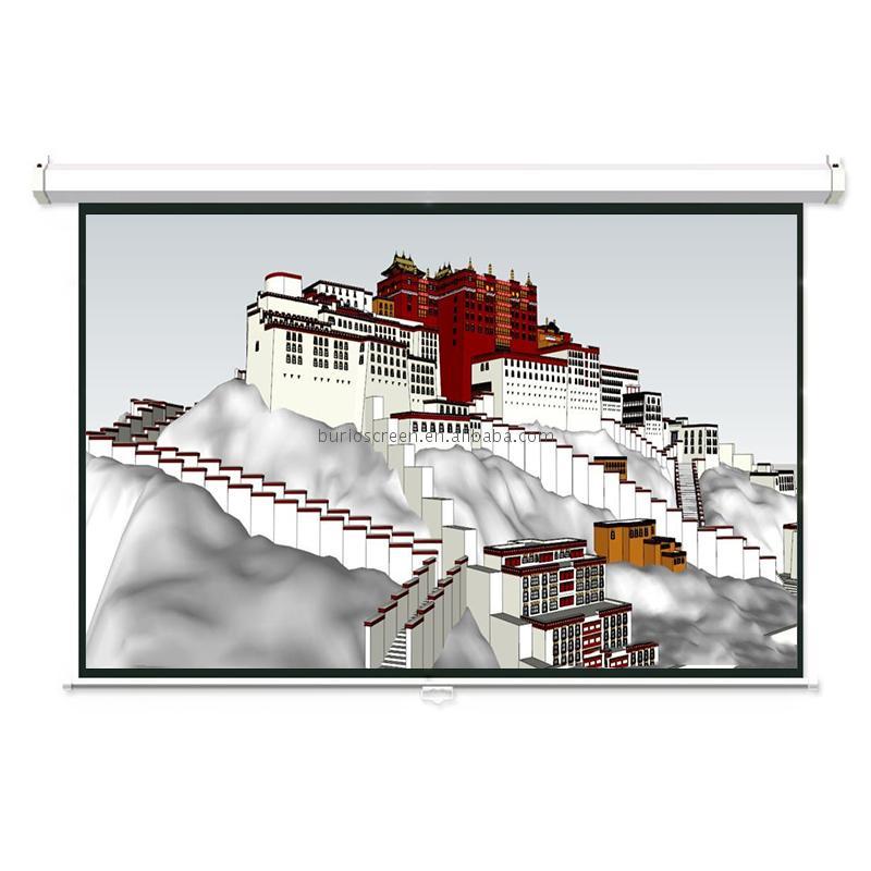 Wall Mounted Self-lock Projector <strong>Screen</strong> HD High Quality Manual <strong>Pull</strong> <strong>Down</strong> <strong>Projection</strong> <strong>Screen</strong>
