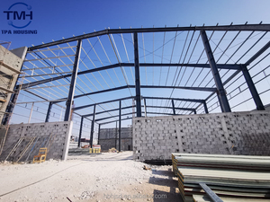 Poutre en acier galvanisé solide en forme de H, conception de ferme préfabriquée, panneau sandwich de marque HJSD, <span class=keywords><strong>garage</strong></span>, abri, maison - Product Image 4
