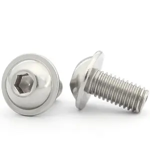 ISO7380.2 Stainless Steel 304 Button Wafer Hex Socket Head Screw Allen Bolts