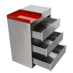 Chariot à outils en acier inoxydable pour salons de coiffure, armoire à outils pour salons de coiffure, étagère de rangement multifonctionnelle pour armoires de coiffure - Product Image 5