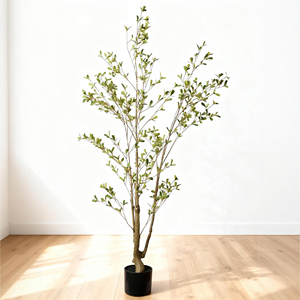 Artificial Olive <b>Tree</b> 5FT Faux Indoor Plant Lifelike Potted Decor for Living Room Home - Product Image 2
