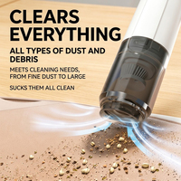 Nouvel aspirateur de voiture compact sans fil 120W, alimenté par batterie USB, pour la poussière sèche, la fumée de cigarette et les grains de café