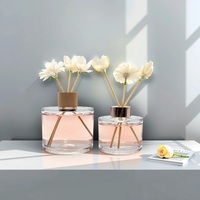 Fabrication de flacons diffuseurs de parfum en verre rond de 200 ml, 250 ml, 500 ml, flacon vide pour diffuseur de parfum, flacon de désodorisant pour voiture