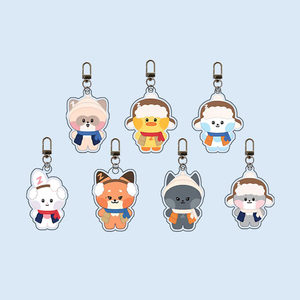 Venta al por mayor de llaveros de PVC de doble cara con impresión UV de dibujos animados, colgantes para bolso, regalo de recuerdo de moda con diseño de estrella - Product Image 2