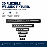 Système de gabarit de soudage flexible 3D, plateforme de soudage tridimensionnelle avec kits de fixation complets pour travaux de soudage métallique