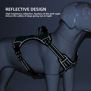 <span class=keywords><strong>Harness</strong></span> Anjing Multi-Fungsi Bentuk H dengan Kantong Pembuang Kotoran Terintegrasi, Pegangan Anti-Tarik & Pengunci Keamanan, Reflektif dari Segala Sisi - Product Image 5