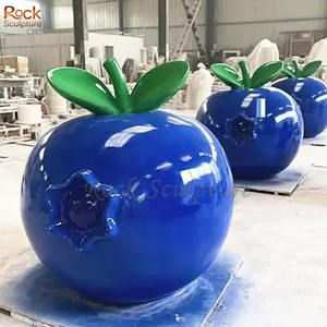 รูปปั้นผลไม้องุ่นทำจากไฟเบอร์กลาสลายการ์ตูนตกแต่งกลางแจ้งงานตามสั่ง - Product Image 3