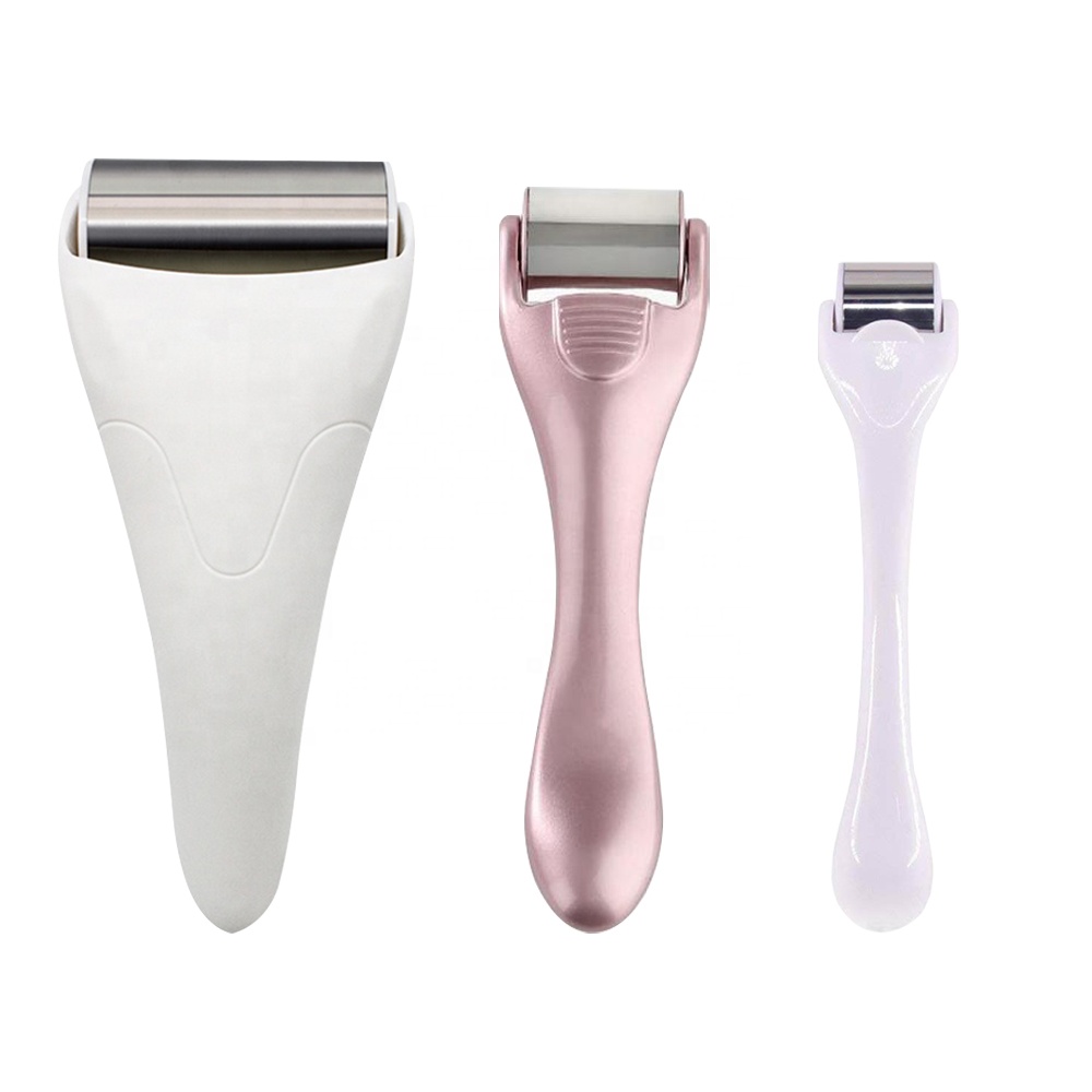 Новый мини-ролик из нержавеющей стали для ухода за маленькими глазами против морщин, ледяная холодная Дерма, Пользовательский логотип, охлаждающий лед, терапия, ролик для массажа лица