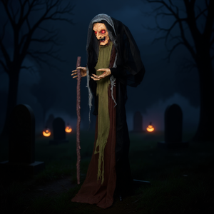 Décoration de sorcière d'Halloween en plastique, style classique, pour fournitures de fêtes - Product Image 2