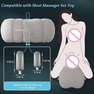 Oreiller sexuel <span class=keywords><strong>pour</strong></span> couples, jouets sexuels, coussin gonflable en forme de cœur, mobilier <span class=keywords><strong>pour</strong></span> chambre à coucher, support <span class=keywords><strong>pour</strong></span> gode, oreiller surdimensionné avec menottes - Product Image 4