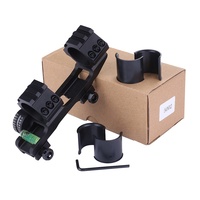 Anneaux de montage de lunette intégrés de 30 mm compatibles avec rail Picatinny de 20 mm, accessoires optiques avec niveau à bulle