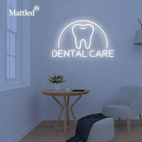 Letrero de Neón Personalizado con Dientes, Logotipo Comercial Personalizado, Luces LED de Acrílico para Clínica Dental, Decoración de Pared para Consultorio