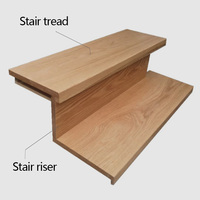 Marche d'escalier personnalisée avec montants carrés, accessoires de garde-corps en verre, design moderne, directement de l'usine chinoise