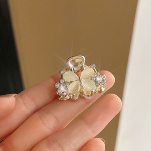 <span class=keywords><strong>Pince</strong></span> à cheveux demi-fermée en alliage, petite <span class=keywords><strong>pince</strong></span> à griffes, ornée de diamants, multi-designs, accessoires de cheveux polyvalents <span class=keywords><strong>pour</strong></span> femmes, usage quotidien YHA - Product Image 2