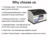 Printer Inkjet UV Flatbed Otomatis A5 Baru untuk Kartu dan Casing Ponsel dengan Garansi 1 Tahun dan Tangki Tinta Isi Ulang