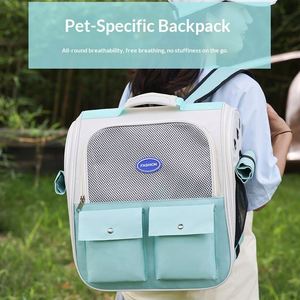 Fashion Open Window Pet <b>Backpack</b> Portable Zipper <b>Cat</b> Dog Travel Carrier Bag Airline Approved Outdoor Hiking Pet Supplies - Product Image 4
