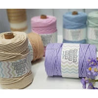 23 Couleurs 5MM Zigzag Crochet Macramé Cordon Usine Tresse Corde À Tricoter Tressé pour Sacs Chaîne