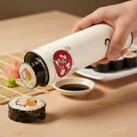 Conteneur de sushi biodégradable sur mesure, design personnalisé, cylindre en plastique, tube à pousser, emballage alimentaire, conteneur de qualité alimentaire