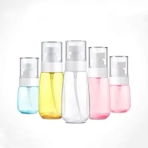 Sıcak satış 30/60/80ml şeffaf saç sprey şişe sis kaliteli pompa contası şampuan losyon cilt bakımı özelleştirilebilir Logo