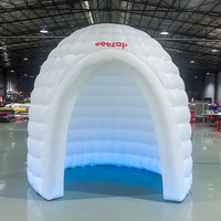 Tente Dôme Gonflable Blanche sur Mesure pour Cabine Photo, Éclairage LED Portable, Idéale pour Fêtes, Expositions et Promotions en Extérieur