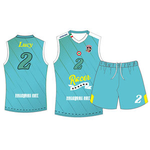 Maillot de volley-ball personnalisé pour adultes, femmes et hommes, 100% polyester, respirant, anti-rides, séchage rapide, service <span class=keywords><strong>OEM</strong></span>, tailles personnalisées - Product Image 4