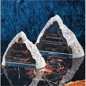 Shining 2024 Crystal trofeo montaña iceberg Premio sobresaliente elogio del personal premio honorario competencia anual - Product Image 4