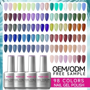 เจลพรีเมียม 15 มล. 98 สี ป้องกันการหลุดลอก เนื้อเจลทนทาน ปราศจากสาร Hema และ TPO รับผลิตเจลทาเล็บแบบ OEM สร้างแบรนด์ส่วนตัว บริการผลิตเจลยูวี - Product Image 1