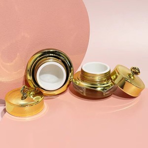 Pots en plastique uniques <span class=keywords><strong>de</strong></span> 10g avec couvercle couronne pour crème et lotion, contenants pour soins <span class=keywords><strong>de</strong></span> <span class=keywords><strong>la</strong></span> peau, pots <span class=keywords><strong>de</strong></span> crème pour le visage avec couvercles - Product Image 4