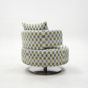 Simple Design Italian Rotating Single Leisure Sofa <b>Chair</b> <b>Balcony</b> Bedroom Armchairs Fabric Sofas Living Room Furniture Wholesale - Product Image 5