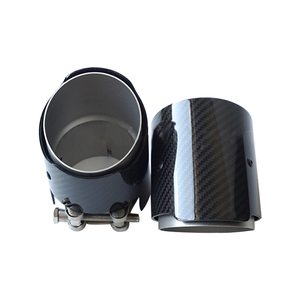 Nhà Máy giá phổ sợi carbon Clamp-on thể thao xe exhaust tip Chất lượng cao ống xả - Product Image 4