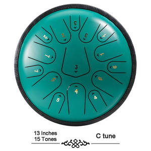 Tambor de lengua de acero de 13 pulgadas y 15 notas, instrumento de meditación <span class=keywords><strong>Zen</strong></span> para Yoga, sonido curativo, práctica de música - Product Image 5
