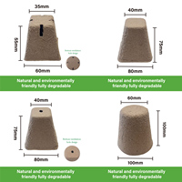 Pot à semis biodégradable, empilable, en cellulose recyclée, robuste et profond, idéal pour les activités de la Journée de la Terre – Choix écologique sûr.