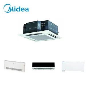 Midea marka 220-240/1/50 600CFM 2-Pipe 4-Way kaset dört yönlü tavan kaset chiller su soğutmalı fan coil ünitesi ofis için