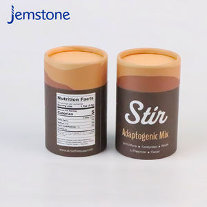 Écologique personnalisé logo cercle papier peut boîte de papier thé papier tube emballage - Product Image 2