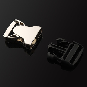 Hebilla de Liberación Lateral de Aleación de Aluminio Plateada, Accesorios Duraderos para Bolsos - Product Image 3