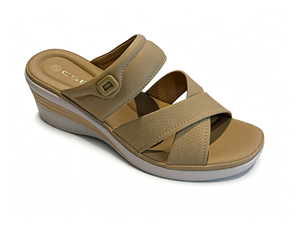 Sandales compensées pour femmes à strass, bout ouvert, pour soirée et plage, semelle épaisse, vente en gros, OEM, couleur personnalisée, faible MOQ, échantillon - Product Image 3