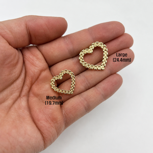 Anillo de Oro de 14k con Diseño Clásico Nugget, Marco de Corazón Estilo Rollie, Anillo Hip Hop para Mujer, Regalo de Aniversario o Fiesta - Product Image 6