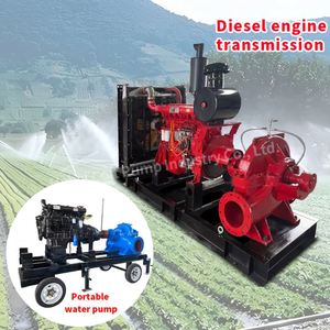 Pompe à eau centrifuge haute pression à moteur diesel, double aspiration électrique, 25-3300 CV, 380V 440V, pour station de traitement d'eau potable - Product Image 1