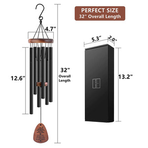 Wind Chime 32 Inch Outdoor <b>Memorial</b> Aluminum Alloy Long Tube Pet Sympathy <b>Gift</b> - Product Image 5
