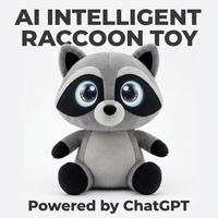 Peluche Électronique Intelligente en Polyester en Forme de Raton Laveur Cuteyeah, Jouet Amusant, Cadeau de Fêtes pour Filles et Garçons, Surprise Parlante, Ouverture OEM