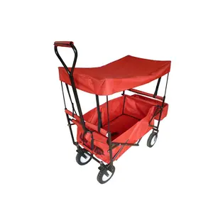 Carro de jardín grande de alta capacidad, carro de mano <span class=keywords><strong>plegable</strong></span>, <span class=keywords><strong>carretilla</strong></span> para jardín al aire libre, carro de transporte para playa, carro <span class=keywords><strong>plegable</strong></span> para acampar - Product Image 1