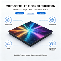LED-Tanzflächen-Bildschirm für den Innenbereich, IP65 wasserdicht, 4K-Auflösung, Adobe RGB 90%, interaktives Bodenpanel