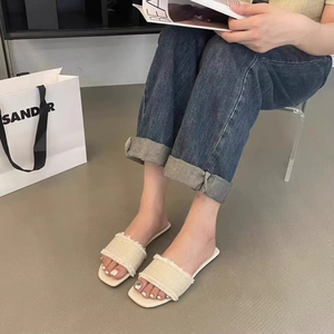 Women's Retro Flat <b>Flip</b> <b>Flops</b> Summer Outdoor Wear New Soft Sole Beach Sandals Casual Comfort <b>Slippers</b> - Product Image 3