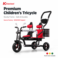 Tricycle classique pour enfants, tricycle à 3 roues pour enfants, cadre en acier robuste pour les tout-petits, garçons et filles, jouet de conduite en plein air, âge 2-5 ans