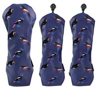 Housse de protection pour club de golf en cuir PU imperméable de qualité supérieure, pour bois de fairway, avec logo personnalisé, antichoc et durable, pour driver et bois de golf