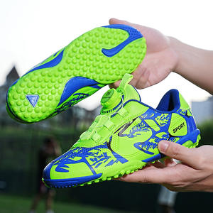 Chaussures <span class=keywords><strong>de</strong></span> football pour enfants à tige synthétique, pour élèves du primaire, avec boucle rotative, crampons TF, faciles à enfiler pour l'entraînement - Product Image 2