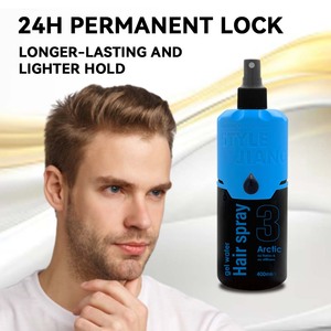 Private Label 400ml Men Hair Styling <b>Spray</b> Gel Water Strong Hold Long Lasting Fragrance No Flakes No Stiffness Styling Mist - Product Image 3