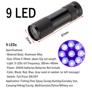 Lampe de pêche à UV pour la pêche, outil de fixation de la mouche, époxy, 9/21 led - Product Image 2