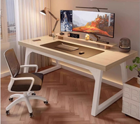 Fabriekslevering Bekend Merk Huishoudelijk Bureau Robuust Houten Gaming Bureau met Verdikte Bladplaat voor Slaapkamer